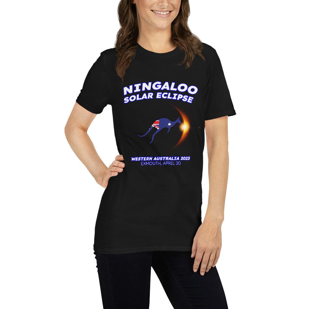 Ningaloo Solar Eclipse 2023 Kangaroo (Dark Tees) - Astro TShirts