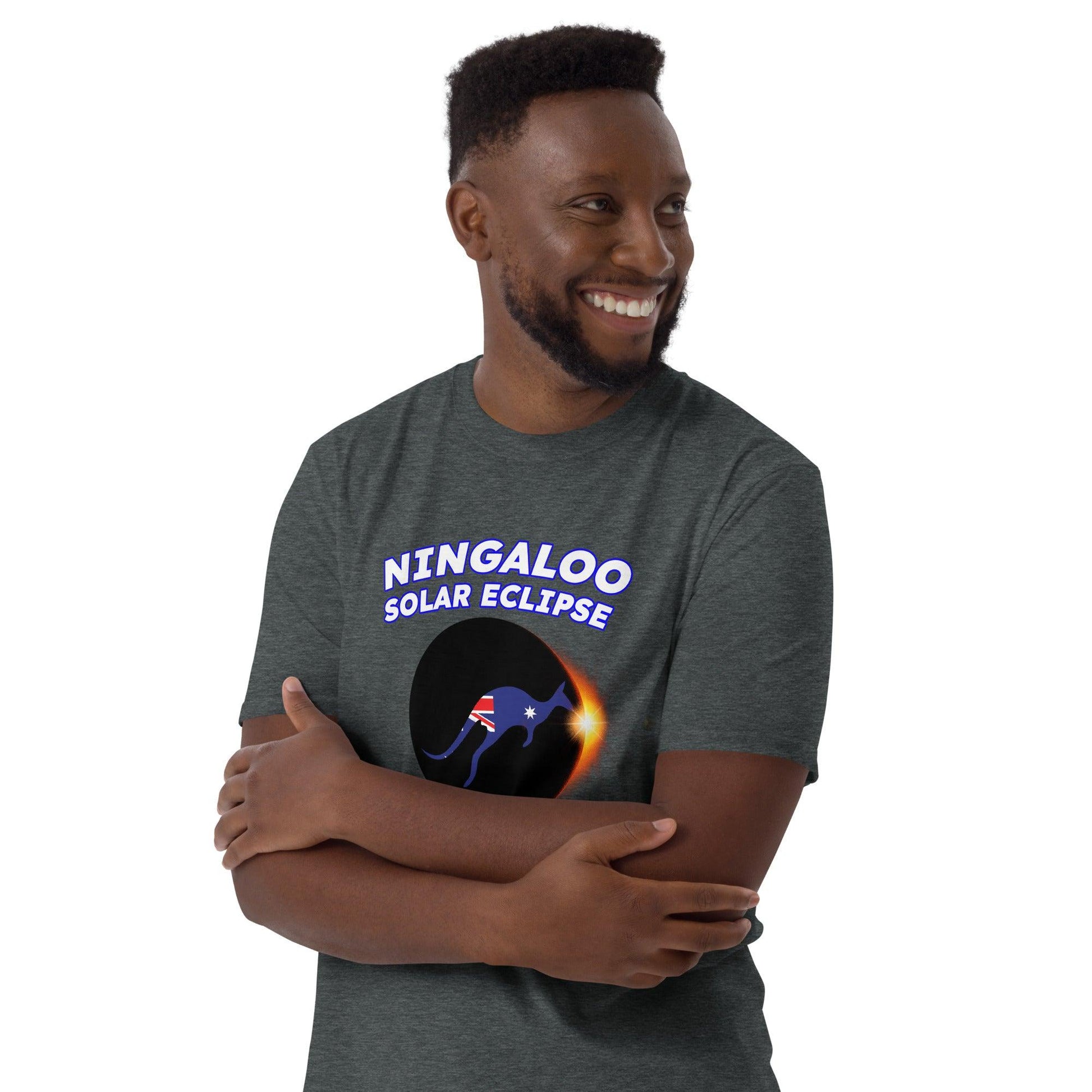 Ningaloo Solar Eclipse 2023 Kangaroo (Clear Tees) - Astro TShirts