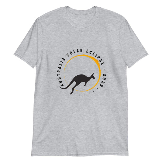 Australia Solar Eclipse 2023 - Kangaroo (Clear Tees) - Astro TShirts