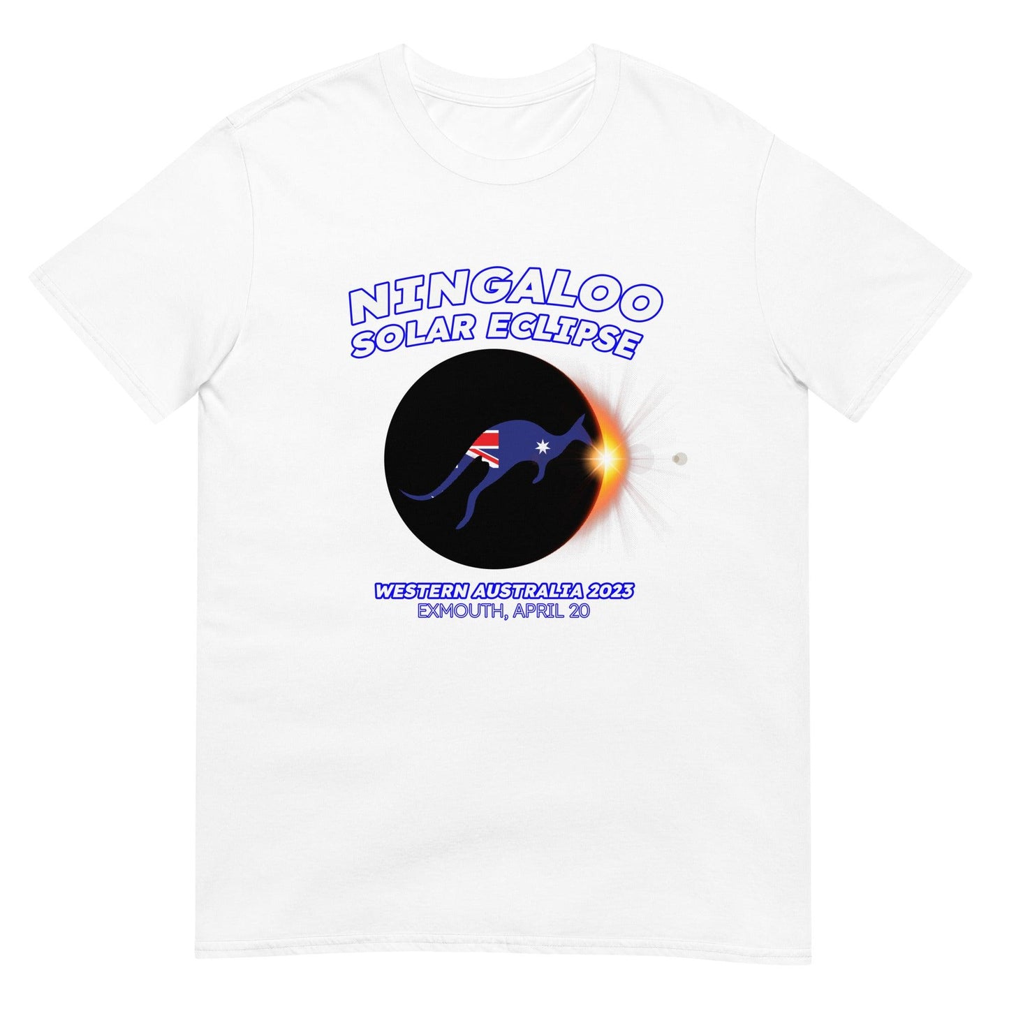 Ningaloo Solar Eclipse 2023 Kangaroo (Clear Tees) - Astro TShirts